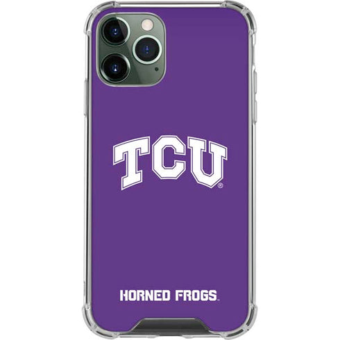 Texas Christian University TCU Horned Frogs iPhone 12 Pro Clear Case