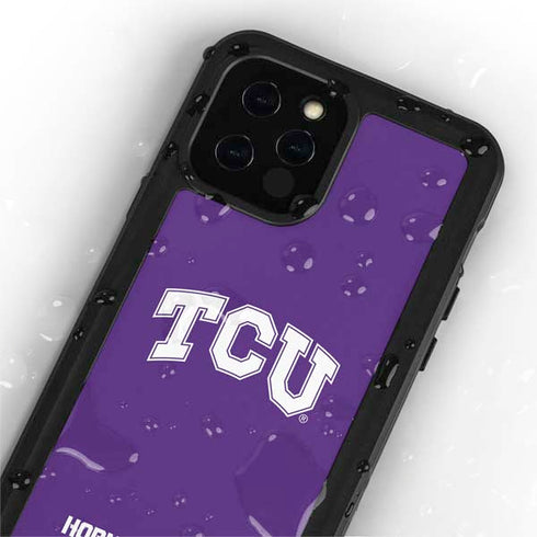 Texas Christian University TCU Horned Frogs iPhone 12 Pro Waterproof Case