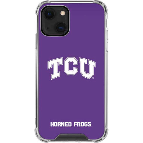 Texas Christian University TCU Horned Frogs iPhone 13 Mini Clear Case