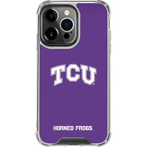 Texas Christian University TCU Horned Frogs iPhone 13 Pro Clear Case