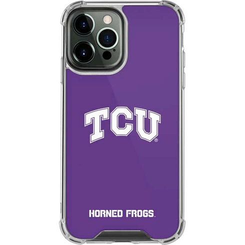 Texas Christian University TCU Horned Frogs iPhone 13 Pro Max Clear Case