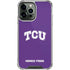 Texas Christian University TCU Horned Frogs iPhone 13 Pro Max Clear Case