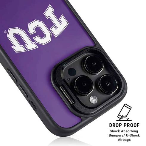 Texas Christian University TCU Horned Frogs iPhone 13 Pro Max Kickstand Case