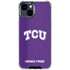 Texas Christian University TCU Horned Frogs iPhone 14 Plus Clear Case