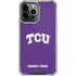Texas Christian University TCU Horned Frogs iPhone 14 Pro Max Clear Case