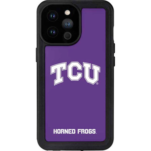 Texas Christian University TCU Horned Frogs iPhone 14 Pro Max Waterproof Case