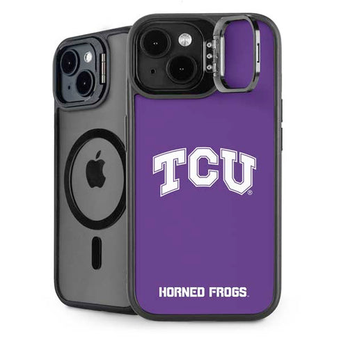 Texas Christian University TCU Horned Frogs iPhone 15 Plus Kickstand Case