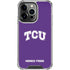 Texas Christian University TCU Horned Frogs iPhone 15 Pro Max Clear Case