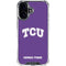 Texas Christian University TCU Horned Frogs iPhone 16 Plus Clear Case