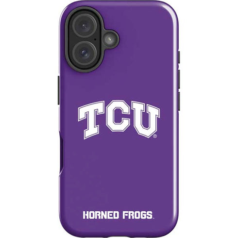 Texas Christian University TCU Horned Frogs iPhone 16 Plus Impact Case