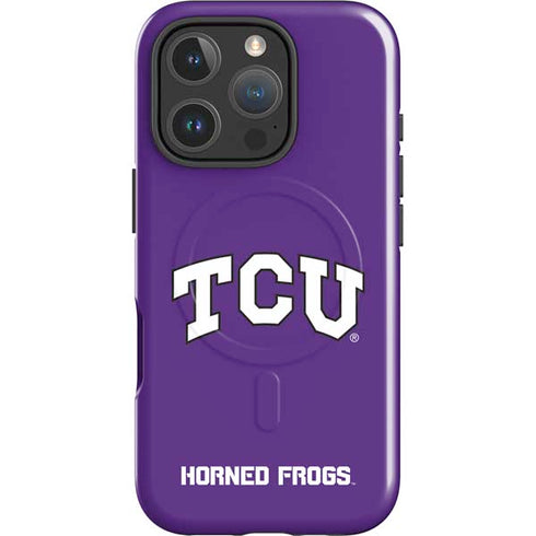 Texas Christian University TCU Horned Frogs iPhone 16 Pro Max Magsafe Impact Case