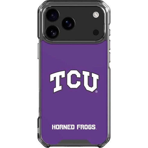 Texas Christian University TCU Horned Frogs iPhone 17 Pro Max Clear Case
