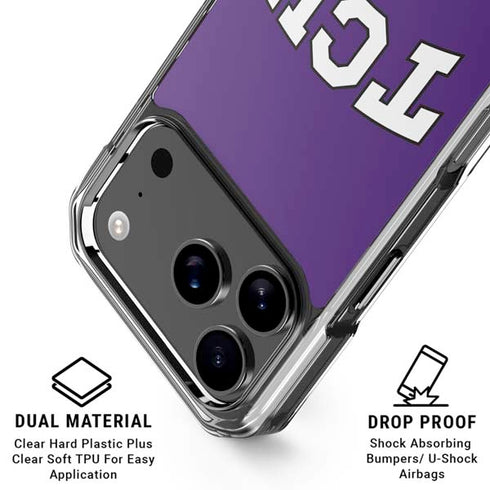 Texas Christian University TCU Horned Frogs iPhone 18 Pro Clear Case