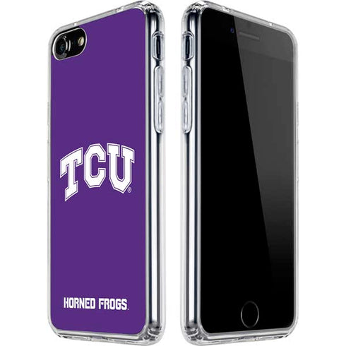 Texas Christian University TCU Horned Frogs iPhone SE (2nd & 3rd Gen) Clear Case