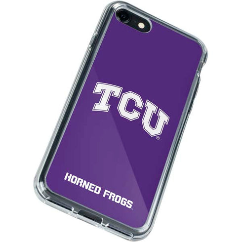 Texas Christian University TCU Horned Frogs iPhone SE (2nd & 3rd Gen) Clear Case