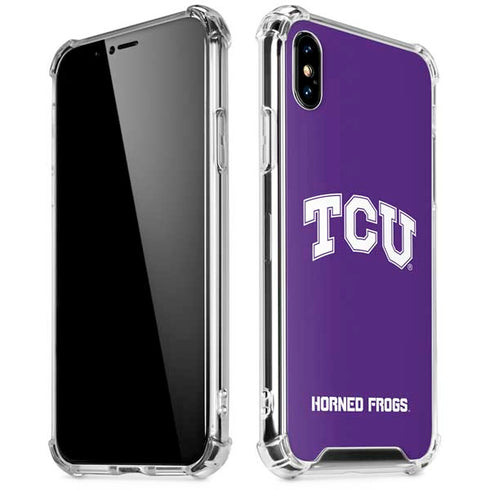 Texas Christian University TCU Horned Frogs iPhone X/XS Clear Case