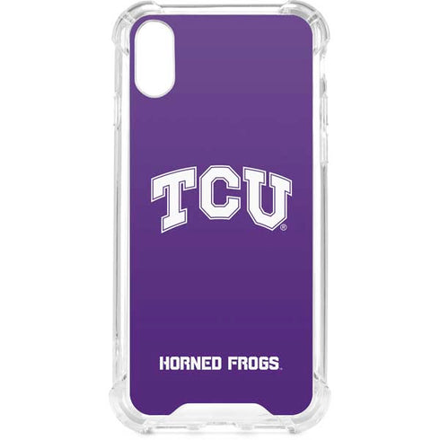 Texas Christian University TCU Horned Frogs iPhone XS Clear Case