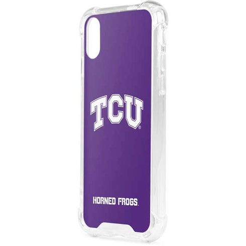 Texas Christian University TCU Horned Frogs iPhone XS Clear Case