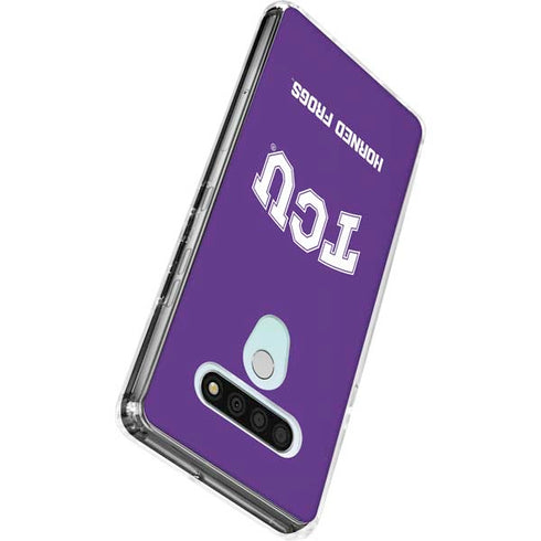 Texas Christian University TCU Horned Frogs LG Stylo 6 Clear Case