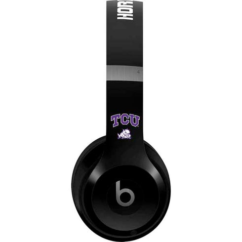 Texas Christian University TCU Horned Frogs Logo Beats Solo 4 Wireless Headphones Skin