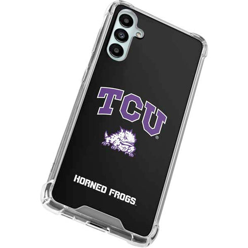 Texas Christian University TCU Horned Frogs Logo Galaxy A14 5G Clear Case