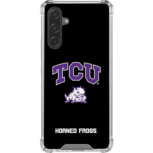 Texas Christian University TCU Horned Frogs Logo Galaxy A17 Clear Case