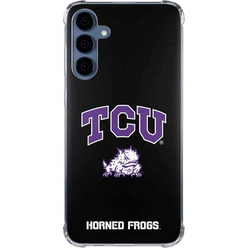 Texas Christian University TCU Horned Frogs Logo Galaxy A35 5G Clear Case