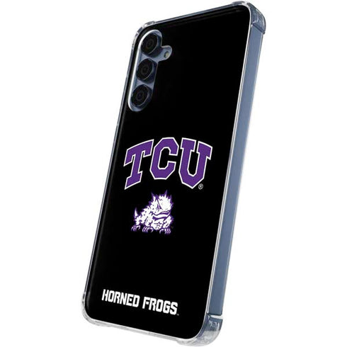 Texas Christian University TCU Horned Frogs Logo Galaxy A35 5G Clear Case