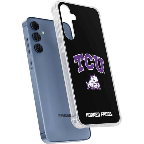 Texas Christian University TCU Horned Frogs Logo Galaxy A35 5G Clear Case
