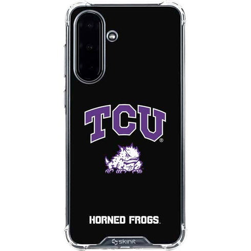 Texas Christian University TCU Horned Frogs Logo Galaxy A36 5G Clear Case