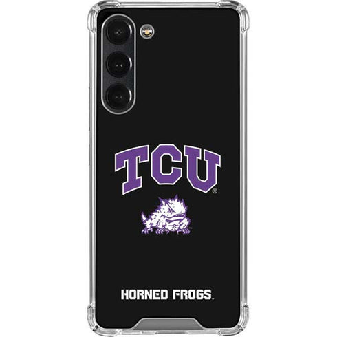Texas Christian University TCU Horned Frogs Logo Galaxy S23 Plus Clear Case