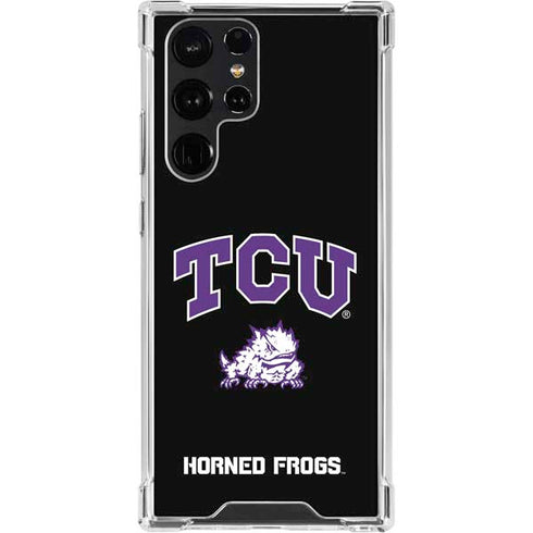 Texas Christian University TCU Horned Frogs Logo Galaxy S23 Ultra Clear Case