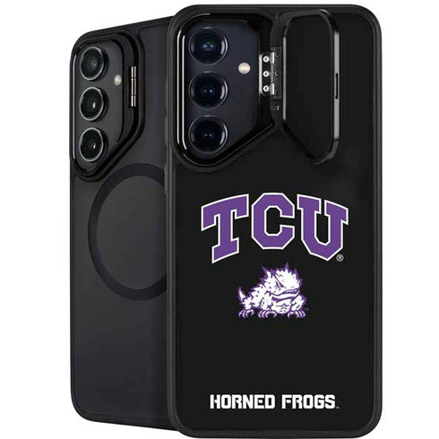 Texas Christian University TCU Horned Frogs Logo Galaxy S25 Kickstand Case