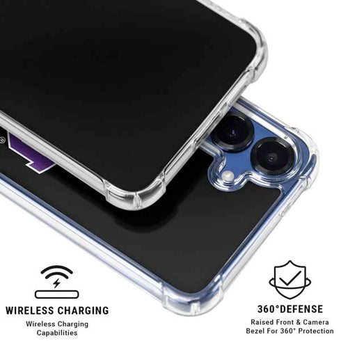 Texas Christian University TCU Horned Frogs Logo Galaxy S25 FE Clear Case