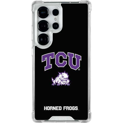 Texas Christian University TCU Horned Frogs Logo Galaxy S25 Ultra Clear Case