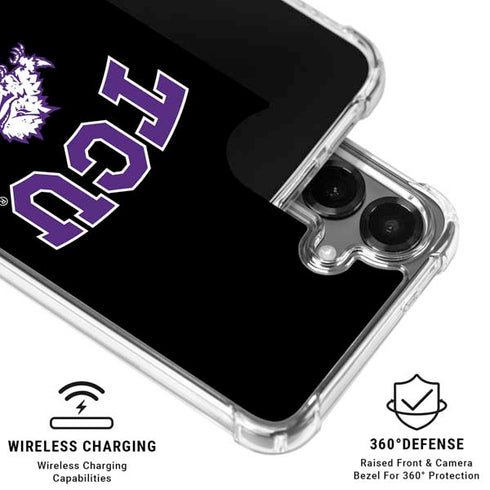 Texas Christian University TCU Horned Frogs Logo Galaxy S26 Clear Case
