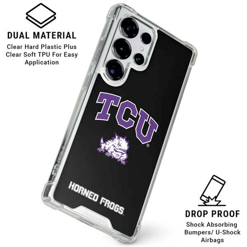 Texas Christian University TCU Horned Frogs Logo Galaxy S26 Ultra Clear Case