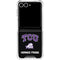 Texas Christian University TCU Horned Frogs Logo Galaxy Z Flip7 Clear Case