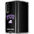 Texas Christian University TCU Horned Frogs Logo Galaxy Z Fold4 5G Clear Case