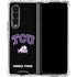 Texas Christian University TCU Horned Frogs Logo Galaxy Z Fold4 5G Clear Case