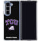 Texas Christian University TCU Horned Frogs Logo Galaxy Z Fold5 5G Clear Case