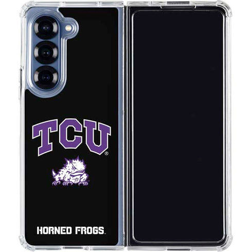 Texas Christian University TCU Horned Frogs Logo Galaxy Z Fold6 Clear Case