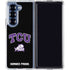 Texas Christian University TCU Horned Frogs Logo Galaxy Z Fold7 Clear Case