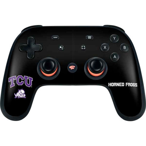 Texas Christian University TCU Horned Frogs Logo Google Stadia Controller Skin