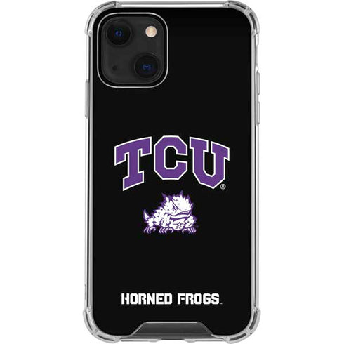 Texas Christian University TCU Horned Frogs Logo iPhone 14 Clear Case