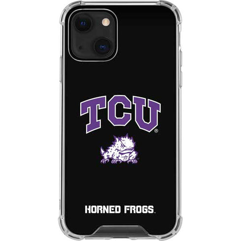 Texas Christian University TCU Horned Frogs Logo iPhone 14 Plus Clear Case