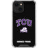 Texas Christian University TCU Horned Frogs Logo iPhone 14 Plus Clear Case
