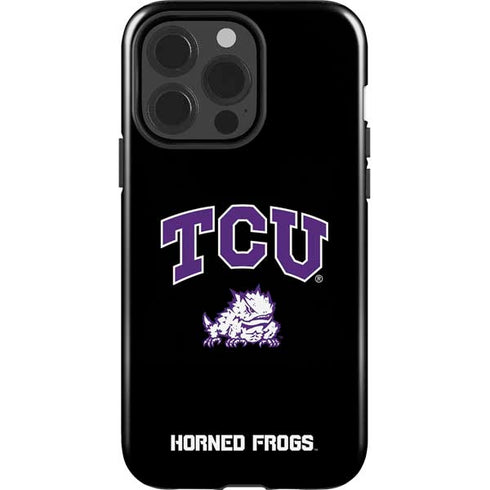 Texas Christian University TCU Horned Frogs Logo iPhone 14 Pro Impact Case