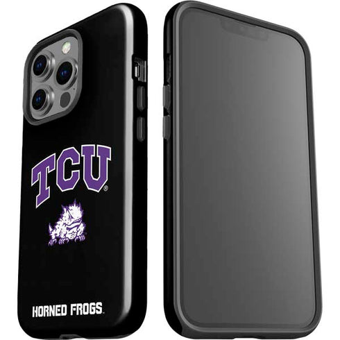 Texas Christian University TCU Horned Frogs Logo iPhone 14 Pro Impact Case