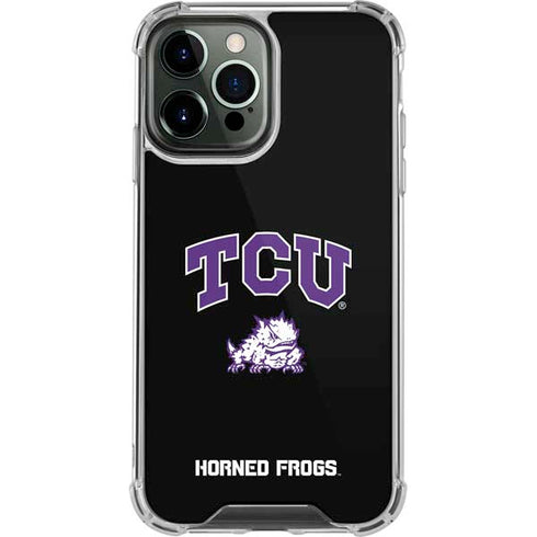 Texas Christian University TCU Horned Frogs Logo iPhone 14 Pro Max Clear Case